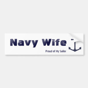 Navy Wife Bumper Sticker
