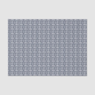 Navy With White Crochet Lace Pattern Tissue Paper