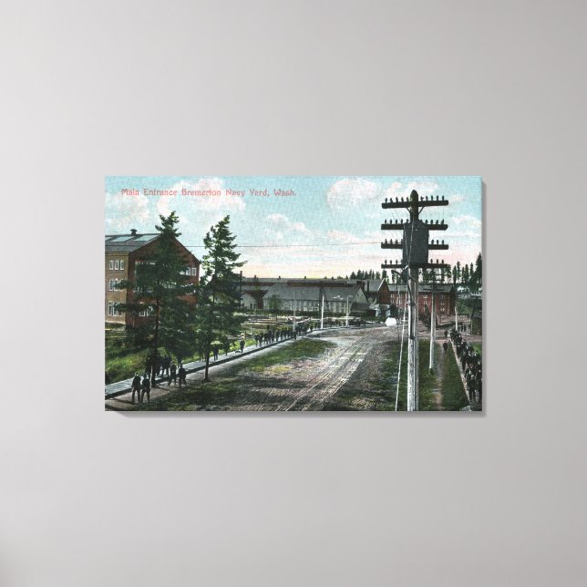 Navy Yard Main Entrance View Canvas Print (Front)