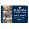 Navy & Yellow Photo Strip Save The Date  Magnet