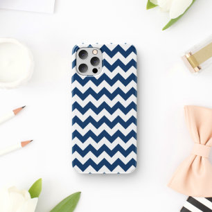 Navy Zigzag, Navy Chevron, Geometric Pattern Case-Mate iPhone Case
