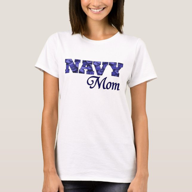 navymom speghetti strap T-Shirt (Front)