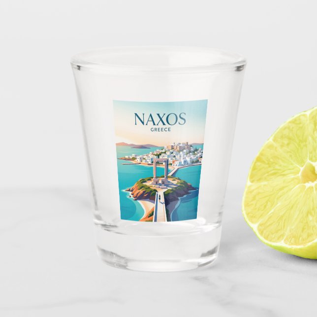 Naxos Greece Shot Glass (Front)