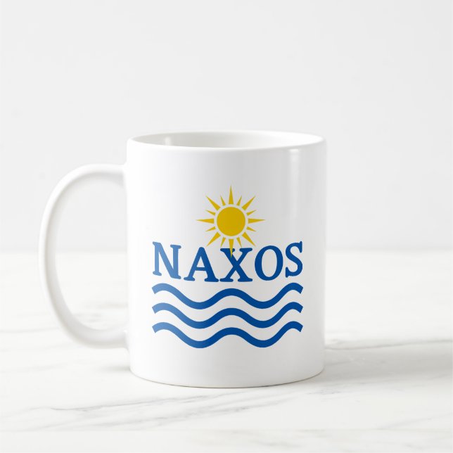 NAXOS Greece,Sun Waves Coffee Mug (Left)