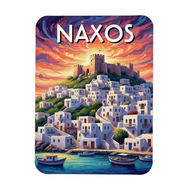 Naxos Greek Islands Travel Magnet (Vertical)