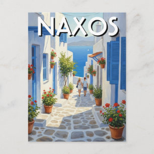 Naxos Greek Islands Travel Postcard