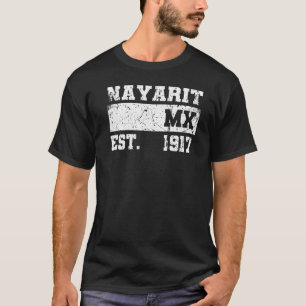 Nayarit Mexico Est 1917 Retro Vintage Distressed T-Shirt