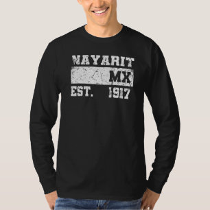 Nayarit Mexico Est 1917 Retro Vintage Distressed T-Shirt