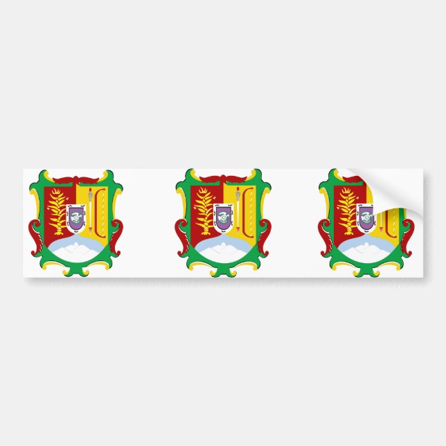 Nayarit Shield, Mexico Bumper Sticker (Front)
