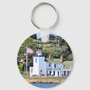 Nayatt Point Lighthouse, Rhode Island Keychain
