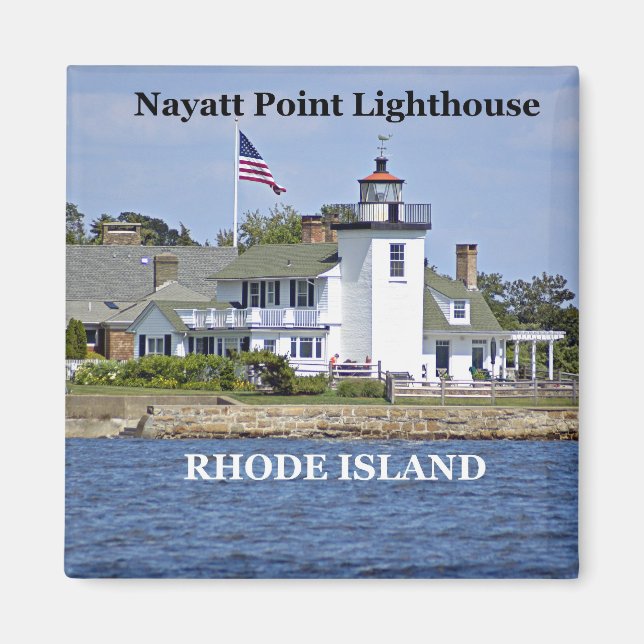 Nayatt Point Lighthouse, Rhode Island Magnet (Front)
