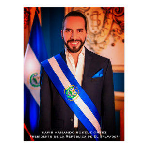 Nayib Bukele, President of El Salvadore Poster