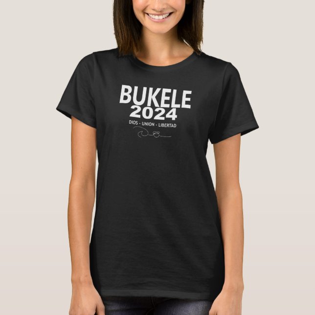 Nayib Bukele REELECCION 2024 T-Shirt (Front)