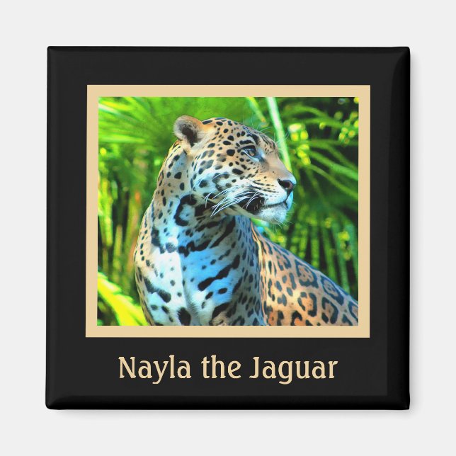 Nayla the Jaguar Magnet (Front)