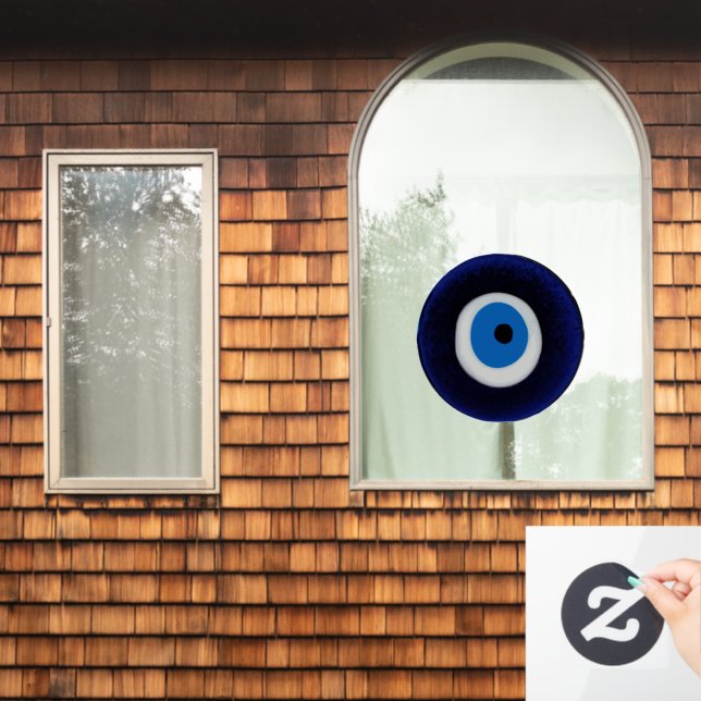 Nazar Evil Eye Protection Amulet Blue Bead Symbol  (Home Window)