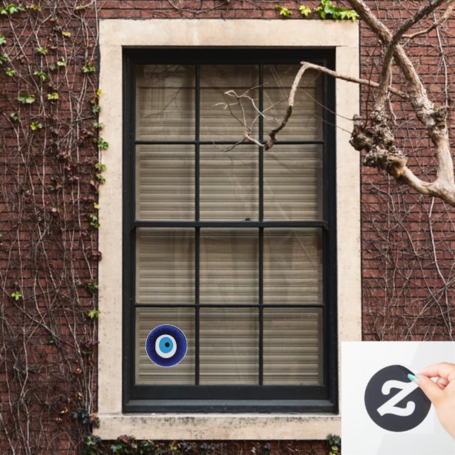 Nazar Evil Eye Protection Amulet Blue Bead Symbol (Home Window)