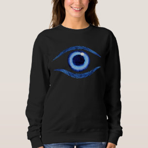 Nazar Eye Evil Eye I See You Third Eye Blue Eye Sweatshirt