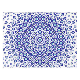 Nazar - Turkish Eye Circular Ornament #1 Tablecloth