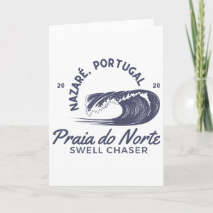 Nazaré Portugal Big Wave Surfing Surf Swell Chaser Card
