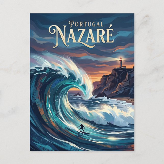 Nazare Portugal Postcard (Front)