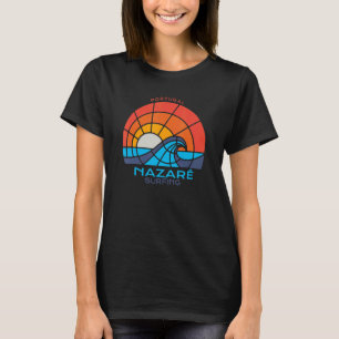 Nazaré Portugal Surfing Beach T-Shirt