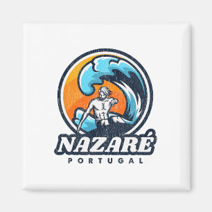 Nazare Portugal Surfing Competition Vintage Surf S Magnet