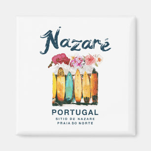 Nazare Portugal Surfing Vintage Magnet