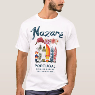 Nazare Portugal Vintage Surfing _4  T-Shirt