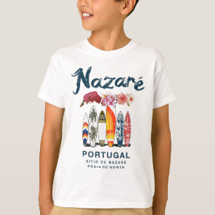 Nazare Portugal Vintage Surfing _4  T-Shirt