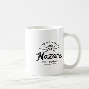 Nazare Portugal Vintage Surfing Coffee Mug