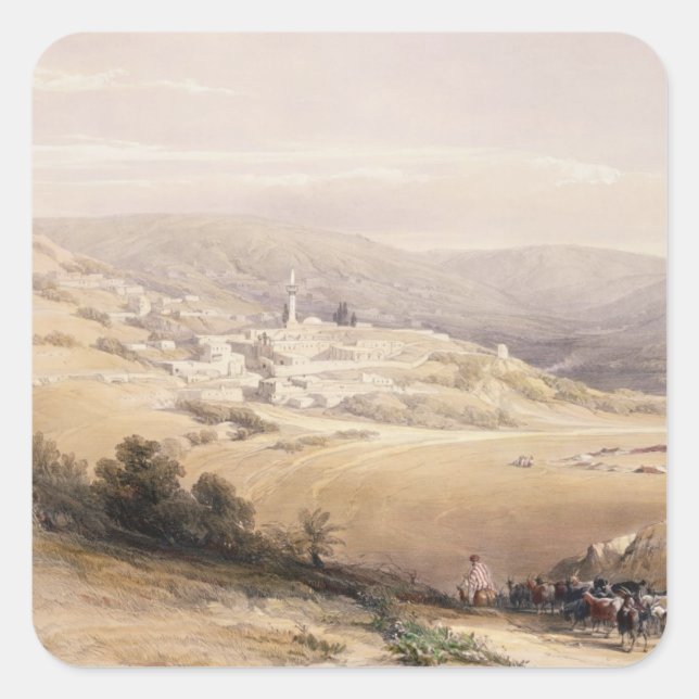 Nazareth, April 28th 1839, plate 28 from Volume I Square Sticker (Front)