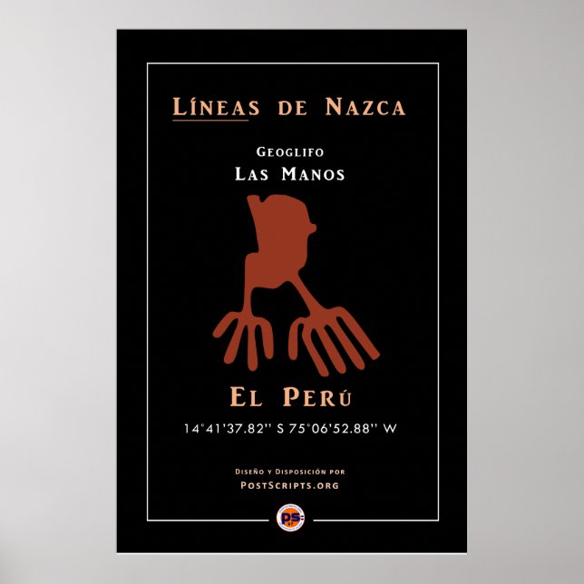 Nazca Geoglyphs-Hands Poster (Front)