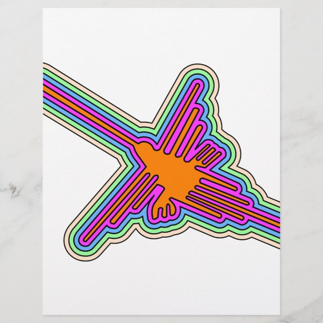 Nazca Hummingbird Peru Drawing (Front)