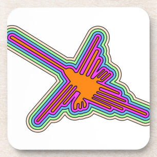 Nazca Hummingbird Peru Drawing Coaster