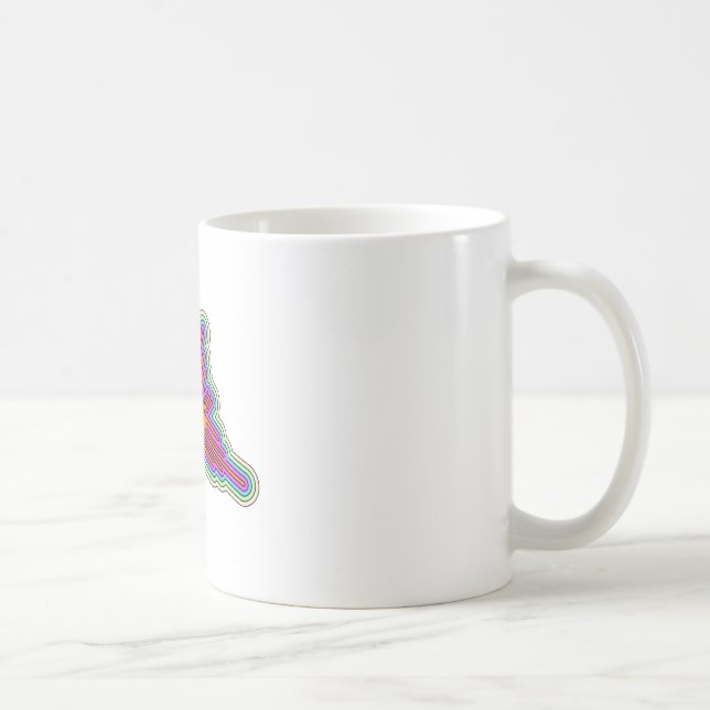Nazca Hummingbird Peru Drawing Coffee Mug (Right)