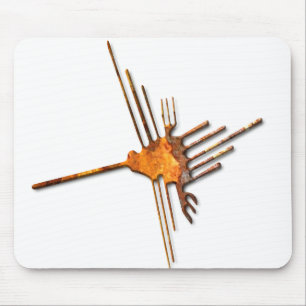 Nazca Hummingbird rust mousepad