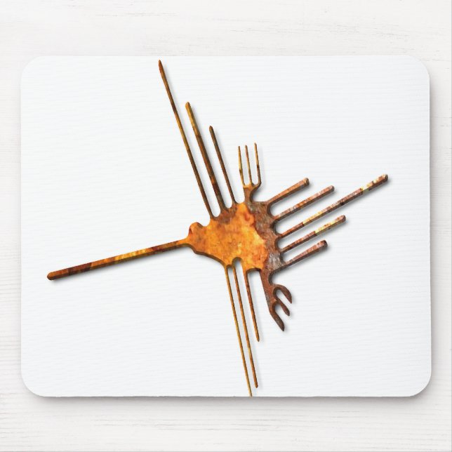 Nazca Hummingbird rust mousepad (Front)