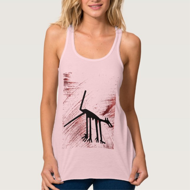 Nazca Lines Geoglyphs - Ancient Animals Singlet (Front)
