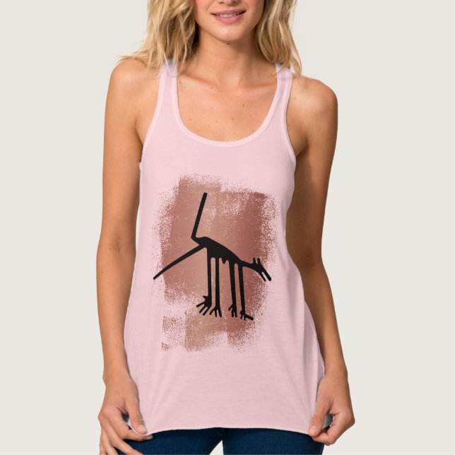 Nazca Lines Geoglyphs - Ancient Animals Singlet (Front)