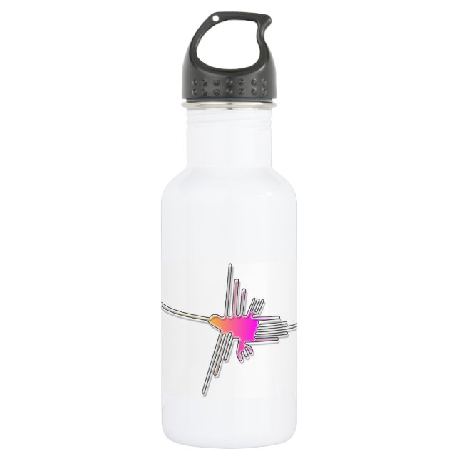 Nazca Lines Hummingbird 532 Ml Water Bottle (Front)