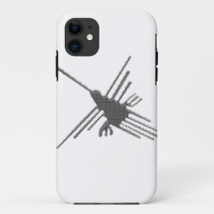 Nazca Lines Hummingbird Newsprint Case-Mate iPhone Case