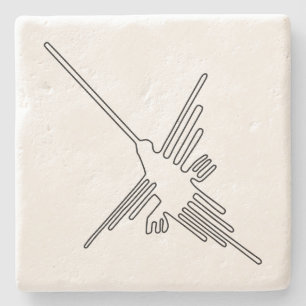 Nazca Peru bird ancient geoglyph symbol mystery en Stone Coaster
