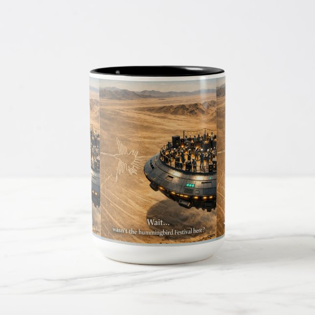 Nazca The monkey Two-Tone Coffee Mug (Center)