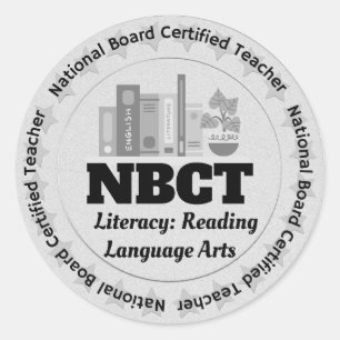 NBCT Teacher Literacy: Reading Language Arts Classic Round Sticker