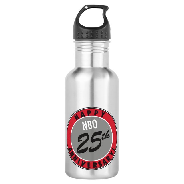 NBO's 25th Anniversary Water Bottle (Front)