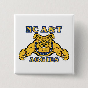 NC A&T Aggies Aggie Bulldog 15 Cm Square Badge
