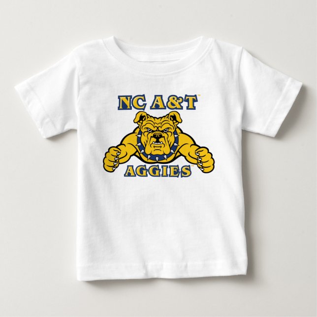 NC A&T Aggies | Aggie Bulldog Baby T-Shirt (Front)