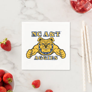 NC A&T Aggies Aggie Bulldog Napkin