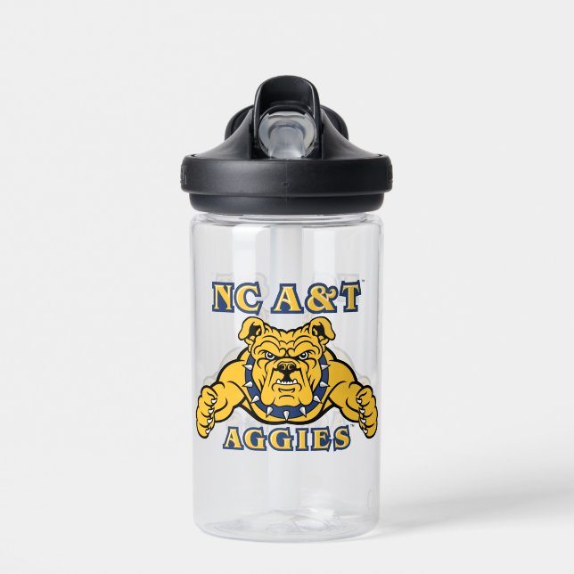 NC A&T Aggies | Aggie Bulldog Water Bottle (Front)