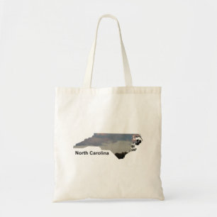 NC Pink Blue Sky With Trees Tote Bag